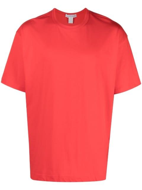 logo-print cotton T-shirt by COMME DES GARCONS