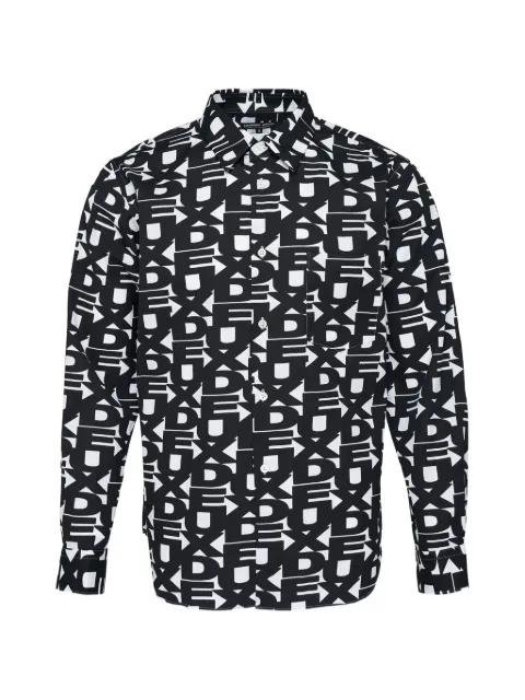 logo-print cotton shirt by COMME DES GARCONS