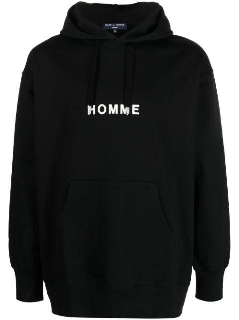 logo-print hoodie by COMME DES GARCONS