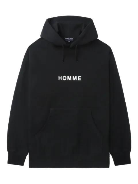 logo-print hoodie by COMME DES GARCONS