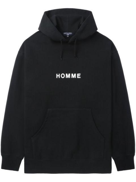 logo-print hoodie by COMME DES GARCONS