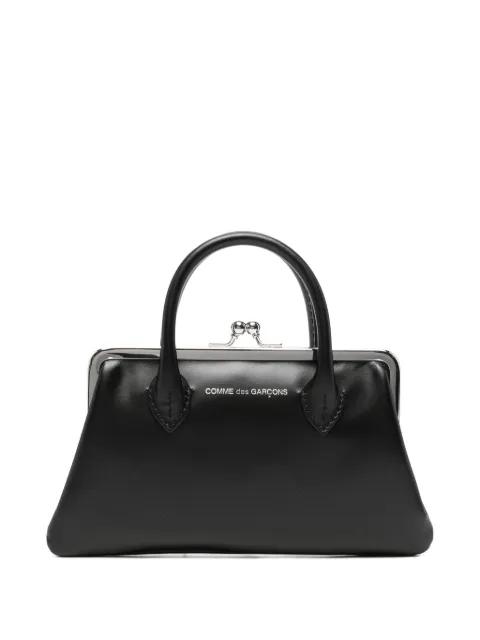 logo-print kiss-lock wallet by COMME DES GARCONS