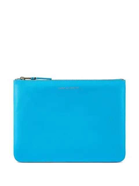 logo-print leather pouch by COMME DES GARCONS