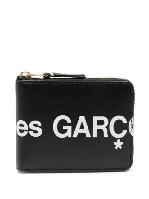 logo-print leather wallet by COMME DES GARCONS