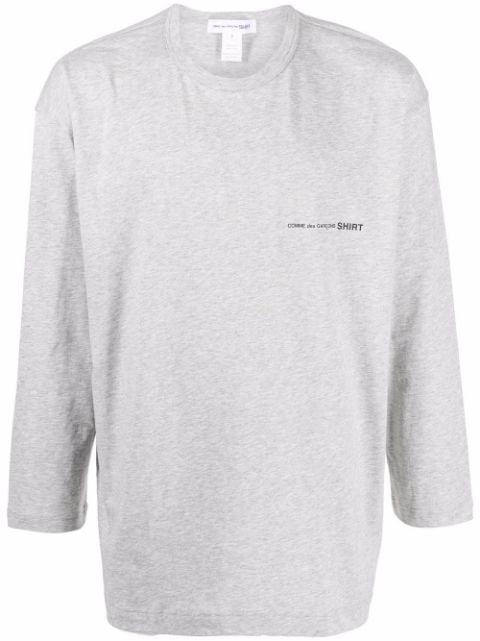 logo-print long-sleeve T-shirt by COMME DES GARCONS