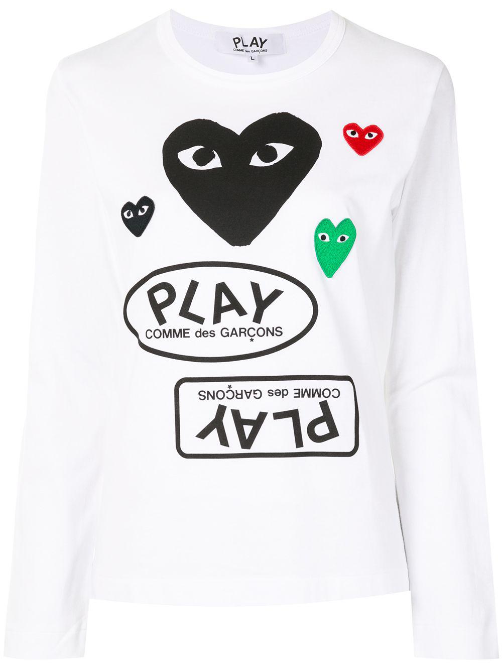 logo print long sleeve t-shirt by COMME DES GARCONS
