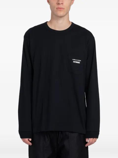 logo-print pocket T-shirt by COMME DES GARCONS