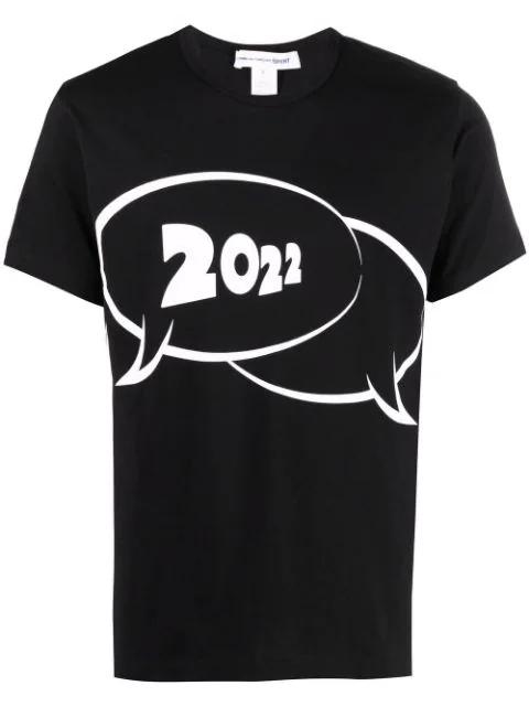 logo-print short sleeve t-shirt by COMME DES GARCONS