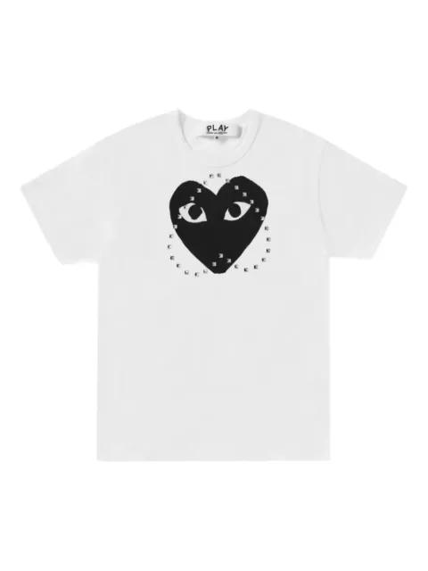 logo-print studded-embellishment T-shirt by COMME DES GARCONS