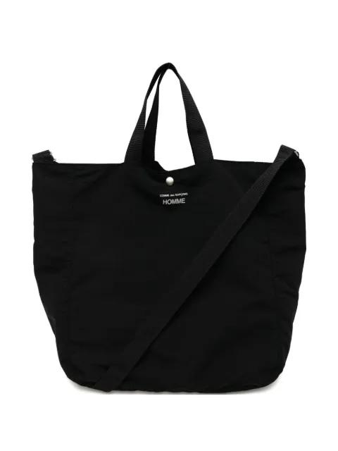 logo-print tote bag by COMME DES GARCONS