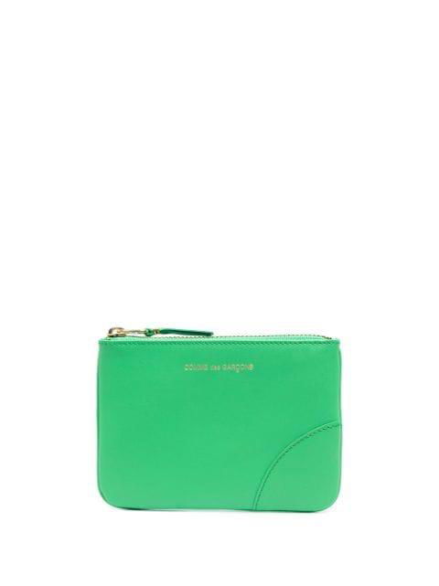 logo-print zip-up wallet by COMME DES GARCONS