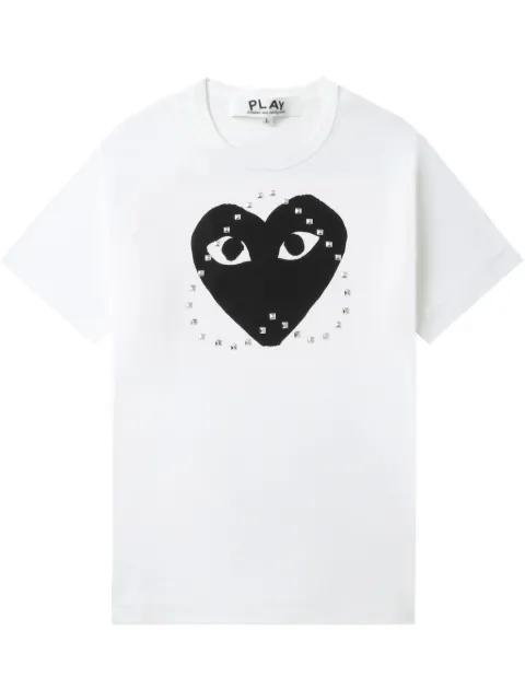 logo-stud cotton t-shirt by COMME DES GARCONS