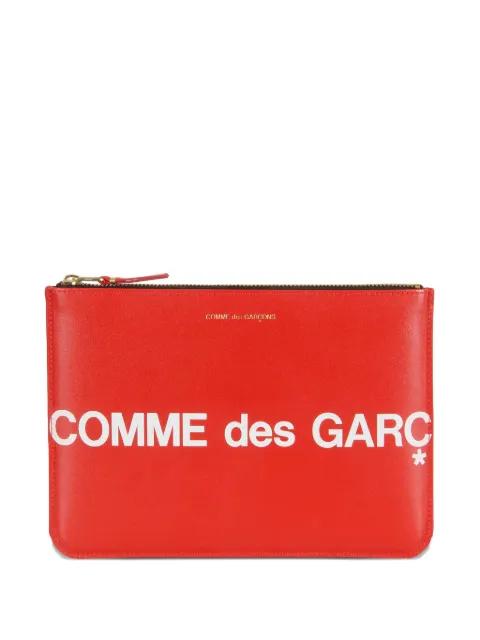 logo zip clutch bag by COMME DES GARCONS