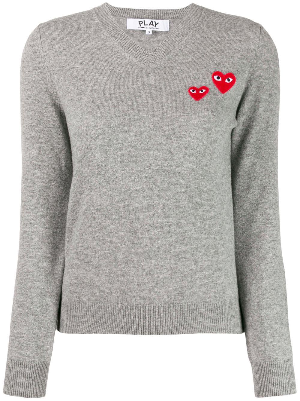long sleeve V-neck sweater by COMME DES GARCONS
