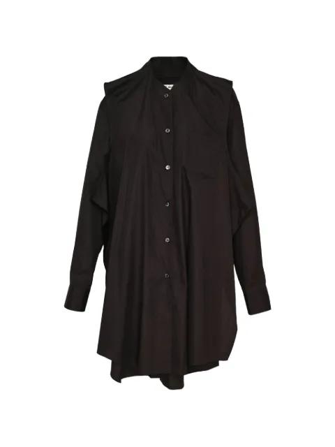 long-sleeves asymmetric dress by COMME DES GARCONS