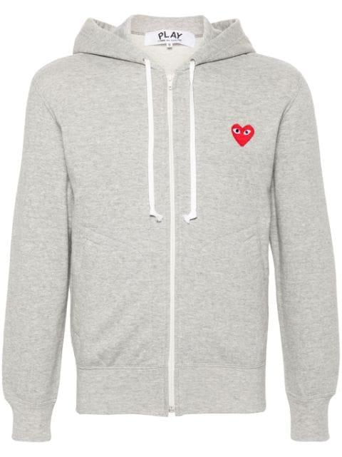 mélange-effect cotton hoodie by COMME DES GARCONS
