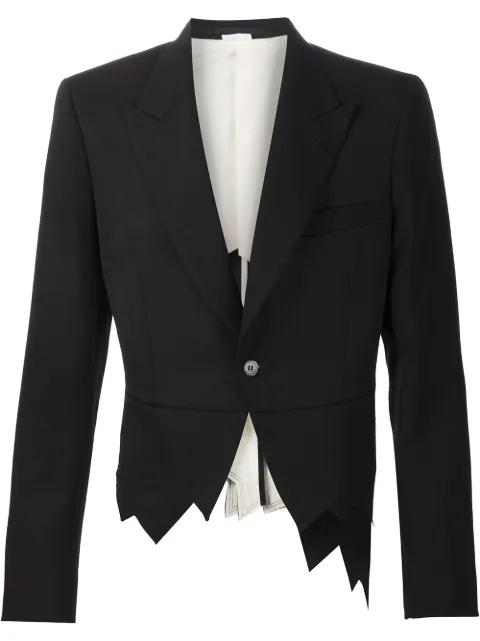 mélange-effect single-breasted blazer by COMME DES GARCONS