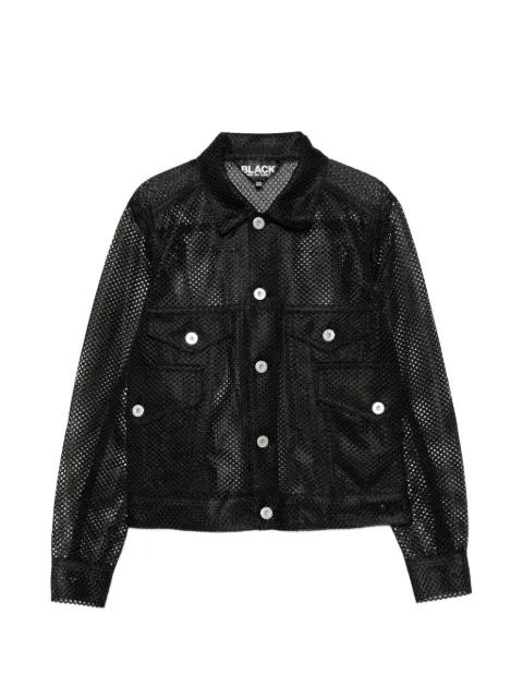 mesh button-up jacket by COMME DES GARCONS