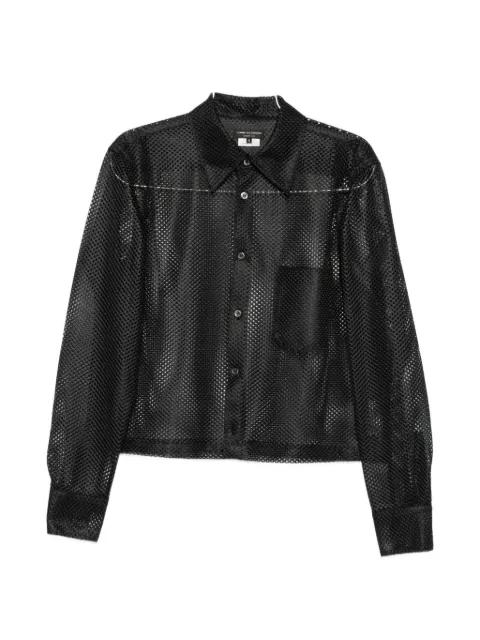 mesh chest-pocket shirt by COMME DES GARCONS