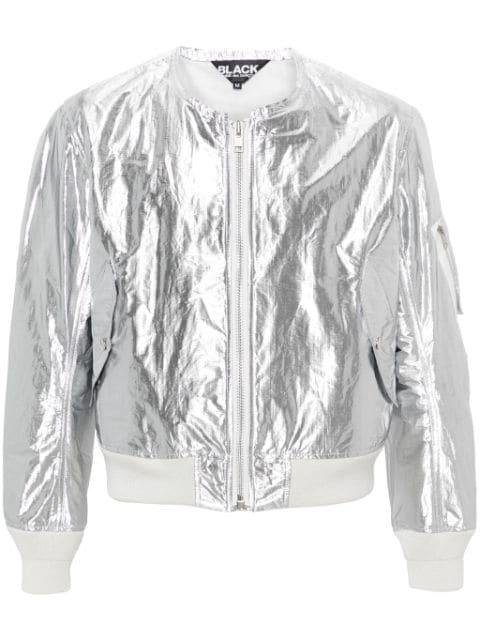 metallic-finish bomber jacket by COMME DES GARCONS