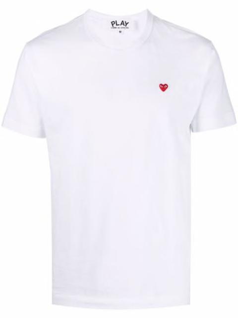 micro heart round-neck T-shirt by COMME DES GARCONS