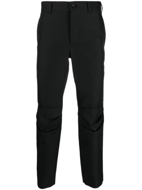 mid-rise tapered trousers by COMME DES GARCONS