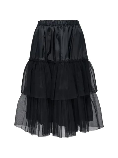 midi tulle tiered skirt by COMME DES GARCONS