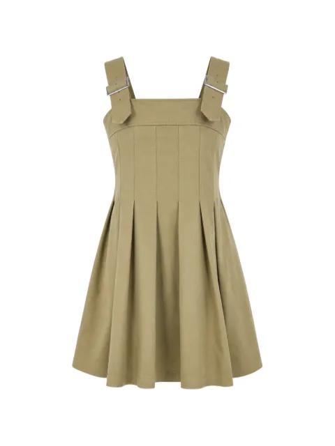 mini buckle-strap pleated dress by COMME DES GARCONS