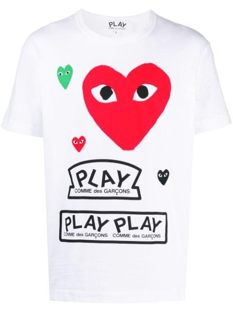 multi logo T-shirt by COMME DES GARCONS