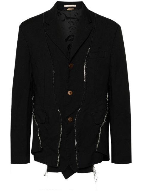 notched-lapels single-breasted blazer by COMME DES GARCONS
