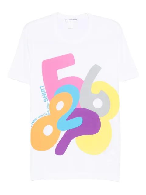 number print T-shirt by COMME DES GARCONS