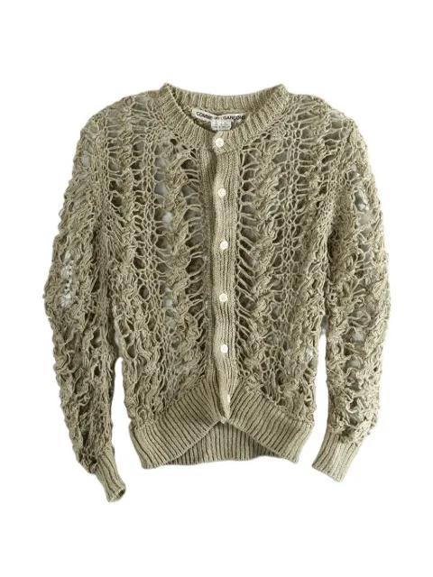 open-knit button-up sweater by COMME DES GARCONS