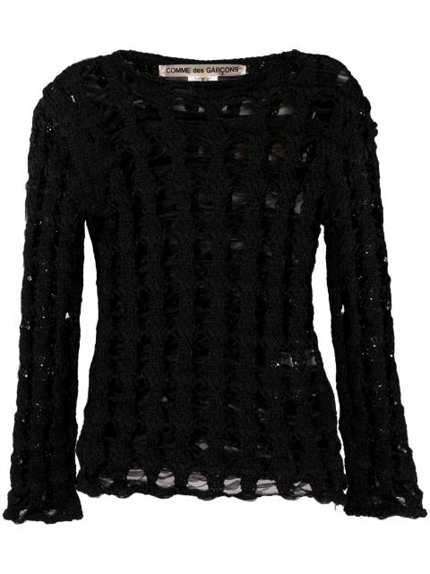 open-knit jumper by COMME DES GARCONS