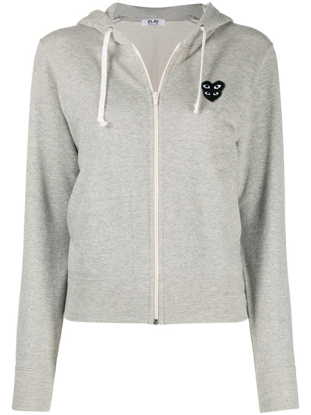 overlapping heart hoodie by COMME DES GARCONS