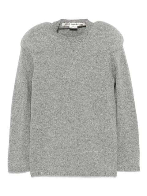 padded-shoulder sweater by COMME DES GARCONS