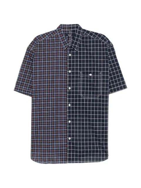 panelled checked shirt by COMME DES GARCONS