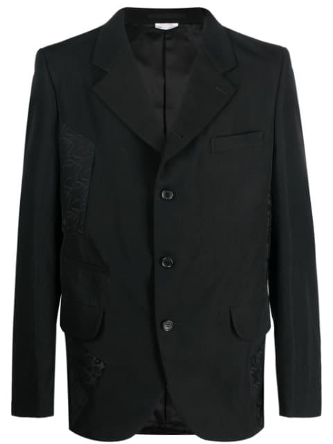 panelled single-breasted blazer by COMME DES GARCONS