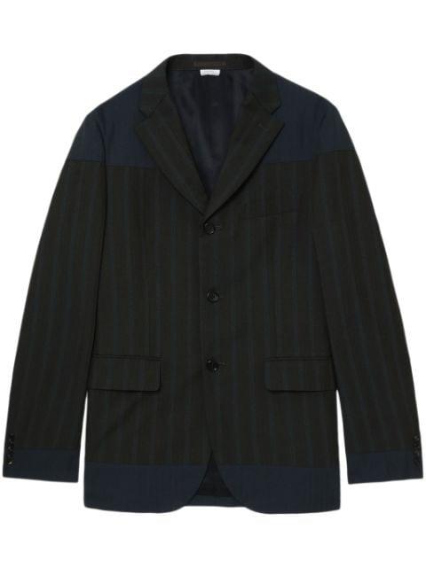 panelled striped blazer by COMME DES GARCONS