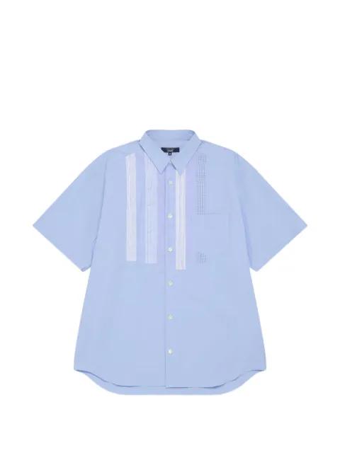 panelled striped shirt by COMME DES GARCONS