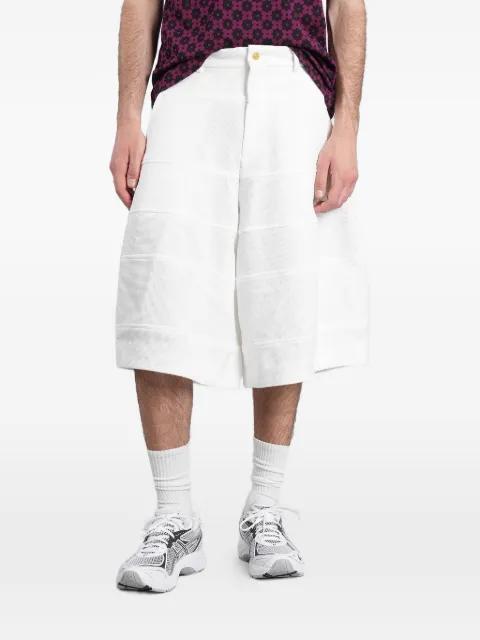 panelled waffle-knit shorts by COMME DES GARCONS