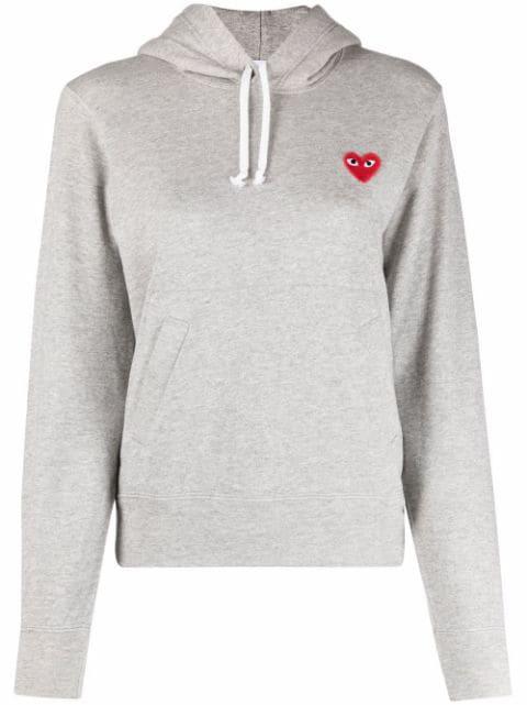 patch-detail hoodie by COMME DES GARCONS