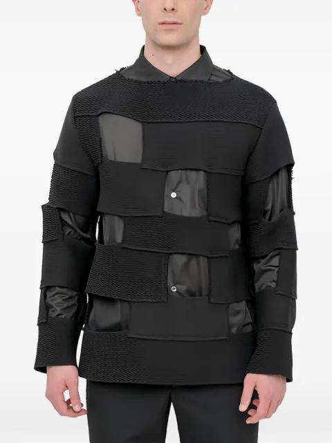 patchwork cut-out sweater by COMME DES GARCONS