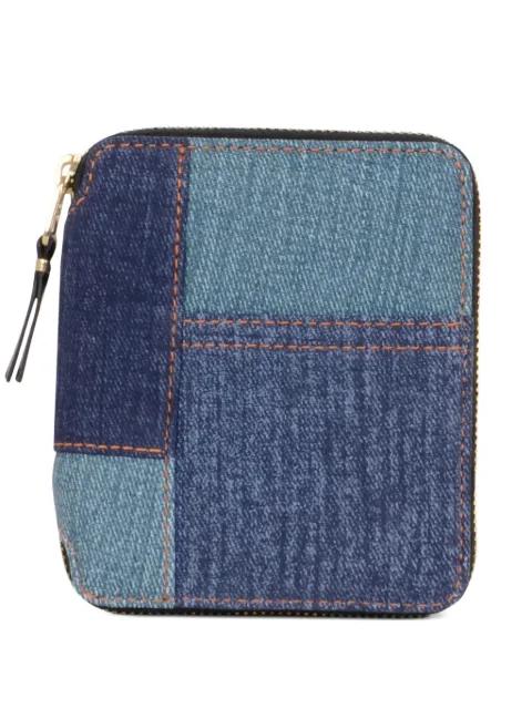 patchwork-denim zip-around wallet by COMME DES GARCONS