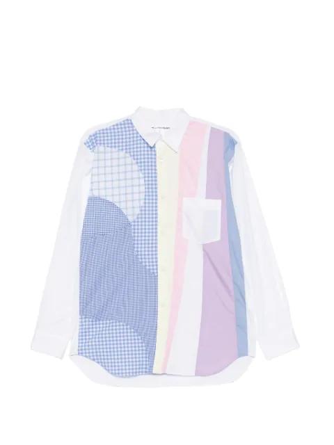 patchwork gingham-print shirt by COMME DES GARCONS