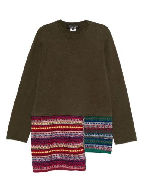 patchwork-panelled sweater by COMME DES GARCONS