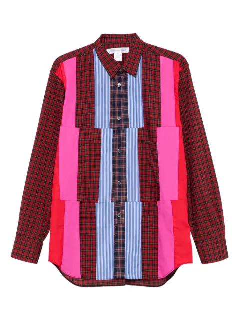 patchwork plaid shirt by COMME DES GARCONS