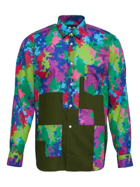 patchwork printed shirt by COMME DES GARCONS
