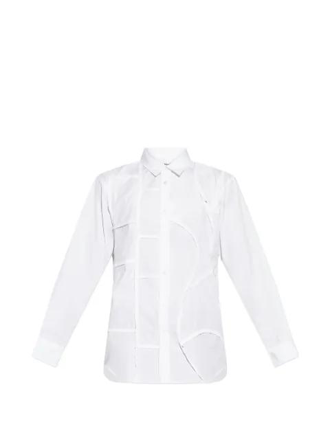 patchwork raw-edge shirt by COMME DES GARCONS