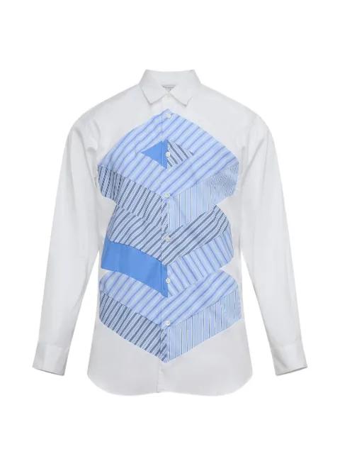 patchwork striped shirt by COMME DES GARCONS