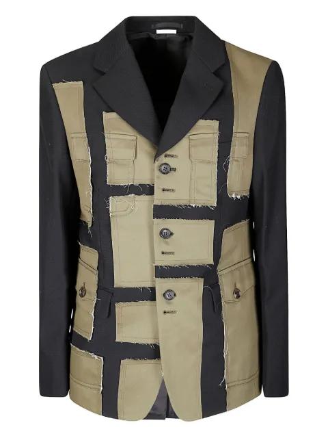 patchwork wool blazer by COMME DES GARCONS